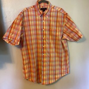 Brooks Brothers Men’s Short Sleeve Button Down Shirt (L)